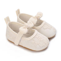 Zapatos De Princesa Para Bebé Niña Con Cordones Y Aros Antideslizantes Suela Suave Para Cama Ropa De Bebé 0-18 Meses - details 16
