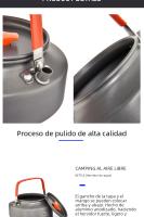 Widesea Kettle De Camping 1.1L 2L1.5L Para Exterior Utensilios De Cocina Para Picnic Set Equipamiento Turistico Aluminio No Plegable - details 3