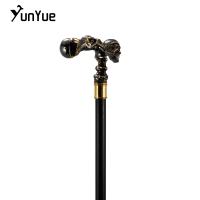Bastón De Caminar Estilo Steampunk Con Calavera Dorada Y Negro Decorativo Para Cosplay Y Fiesta Gótica Vintage Adecuado Para Hike - details 3
