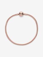 Pandora - Pulsera de Cadena de serpiente Moments - Baño de Oro Rosa de 14 K - details 1