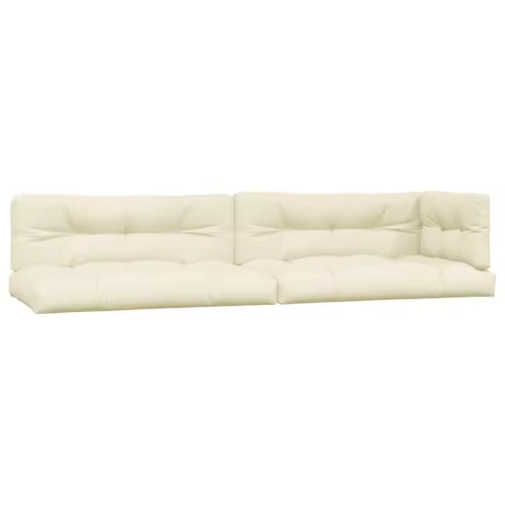 vidaXL Cojines para sofá de palets 5 unidades Color Crema,  Beige,  Azul y mas Cojín Decorativo de Asiento Cojines de muebles de salon - 1