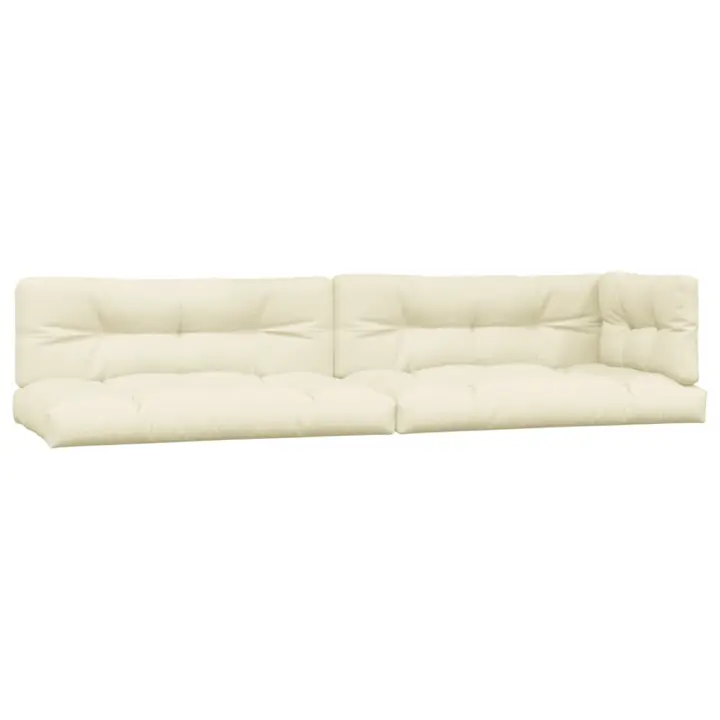 vidaXL Cojines para sofá de palets 5 unidades Color Crema,  Beige,  Azul y mas Cojín Decorativo de Asiento Cojines de muebles de salon - 1