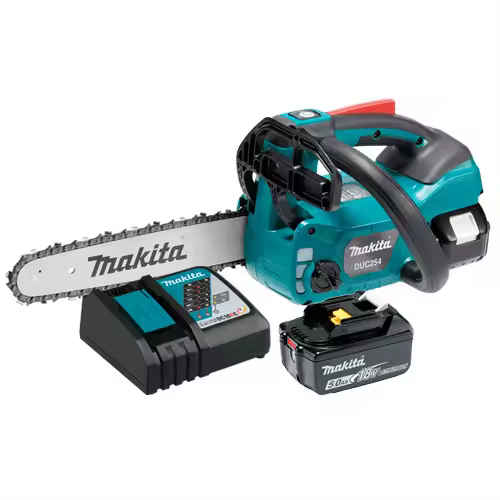 MAKITA - Sierra Cadena MAKITA DUC254Z 25cm 18V + 2 Baterias 5.0Ah BL1850B + Cargador DC18RC - 1