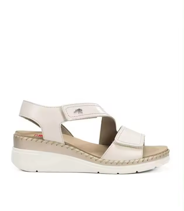 SANDALIAS DE PIEL CONFORT FLUCHOS LEZA F2137 BEIGE - 1