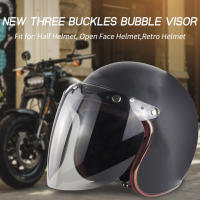 Visera De Motorbike Helmet Lente De Burbuja Anti-UV / Anti-borrosión Visera De Protección Con 3 Snap Para Casco De Motocicleta - details 2