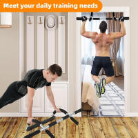 Barra De Entrainamiento Para Puerta Resistente Y Ajustable De Aluminio Para Gimnasio Doméstico Equipo De Fitness De Braza Y Abdomen - details 1