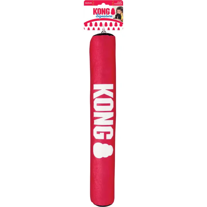 Kong Signature Stick con Cuerda juguete para perros con sonido crujiente y sonajero para más diversión talla M - Kong - 1