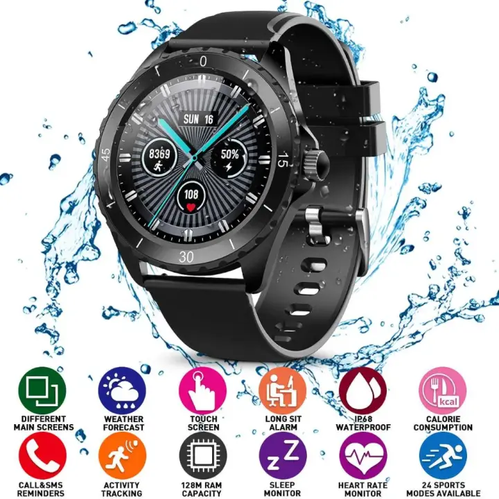 Elegiant C520 Reloj Resistente Al Agua para Hombres Mujeres Smartwatch Sport Pulsera Conectada 24 Modos Deportivos. - 1