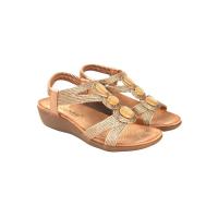 Sandalias planas de Mujer AMARPIES 26620 BRONCE SANDALIA ELASTICO TRENZADO BRONCE 36002 25V - details 1