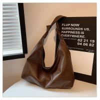 Bolso De Hombro Grande Y De Gran Capacidad Vintage 2025 Para Mujeres Bolso Cruzado De Moda Y Sencillo Con Una Corredera En Colores Negro Rojo Vino Plata Marrón Y Blanco - details 14