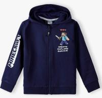 Sudadera niño Minecraft azul marino con cremallera 9 años 134cm Raíz MERCHAN-STORE Sudadera - details 0