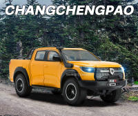 Modelo De Coche POER a Escala 1:24 Juguete De Aleación De Metal Con Ruedas Libres Absorción De Choque Sonido Y Luz Camión Pickup Off-Road Para Niños - details 0