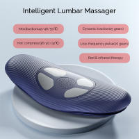 Masajeador De Lumbar Eléctrico Con Calor Y Vibración Inflable Control Remoto Soporte Espinal Para Masaje De Espalda - details 5