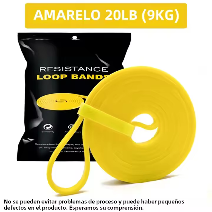 Banda De Fitness Unisex Elástica De Goma Para Ejercicios En Casa Y Gimnasio Resistencia Loop Energía Entrenamiento De Fortalecimiento Muscular - 1