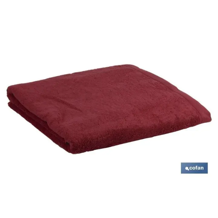 Toalla ducha burdeos 580gr/m2  modelo paris 70x140cm - 1