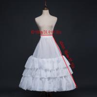 Petticoat Crinolina Vintage Slip Hoop Skirt Underskirt Para Traje De Boda Vestido Many Estilos De Poliéster Técnica Crocheted - details 2