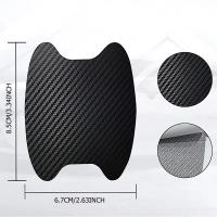 4pcs Protector De Bolso De Manija De Puerta De Coche Universal Estampado De Fibra De Carbono Para La Mayoría De Los Coches Pegatina Protectora - details 1