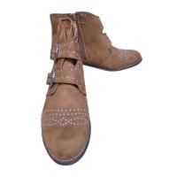 Botines de Mujer Cowboy, Camperos Camel, Otoño Invierno, Caña Baja, Tacón Bajo Ancho, Moda Joven Casual - details 1