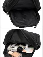 Mochila De Nylon De Color Sólido Ligera Para Viajes Y Escuela Mochila Casual Para Trabajo Y Viajes Puede Colgarse En Maleta - details 8