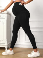 Leggings De Maternidad Suaves Y Elásticas Soporte Para El Belly Pantalones De Yoga Casuales No Translúcidos Para Mujer - details 3