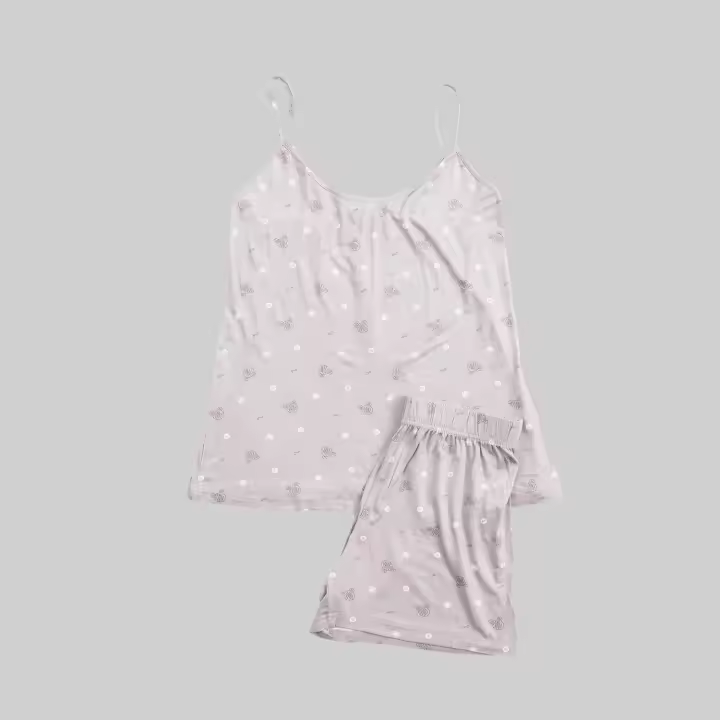Pijama Tirantes Ligero Corazon Gris - 1