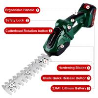 Noreter 21V Trimmer Eléctrico 2 En 1 20000rpm Cortacésped Para Jardín Herramienta De Podar Arbustos Y Grama - details 7