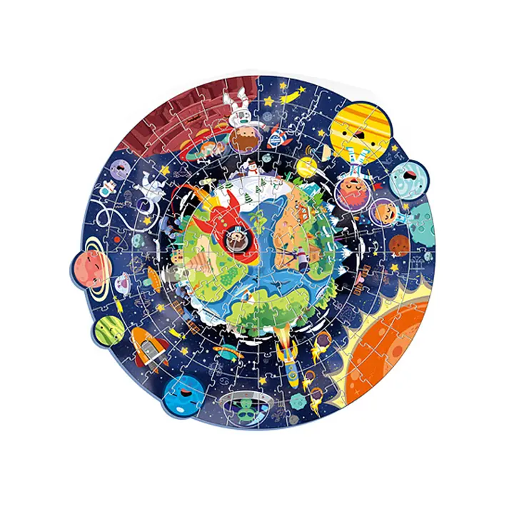 DAM. Puzle de cartón con 128 piezas. Diseño del Espacio. 46x1x44cm. - 1