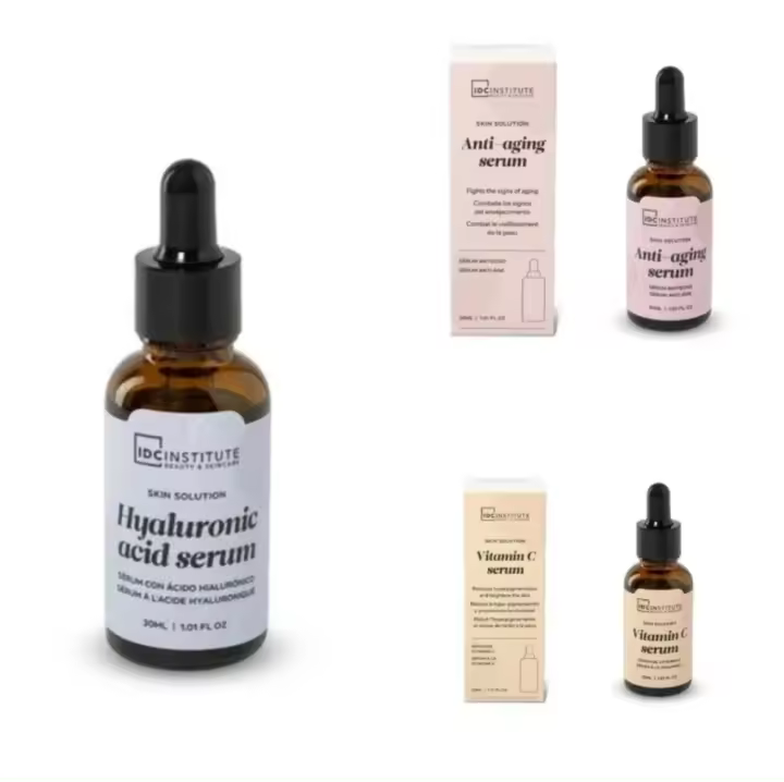 ✨ Pack Sérums IDC Institute - Hidratación, Luminosidad y Antiedad (3x30ml) ✨ - 1