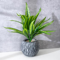 Hojas De Aloe Vera Artificiales 36cm Plástico Agave Falso Chlorophytum Comosum Para Decoración De Jardín Y Festivales - details 3