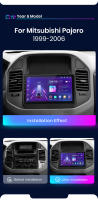 Junsun Android 13 inalámbrico CarPlay Android Auto Radio para Mitsubishi Pajero V60 V68 V73 1999 2000 2001 2002 2003 2004 2005 2006  coche Multimedia navegación GPS autorradio - details 2