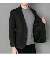 Chaqueta De Lana Elegante Para Hombre Estilo Coreano Británico Versión Sencilla De Color Sólido Para Bodas Y Trabajo Chaqueta De Negocios Con Mangas Largas - details 10