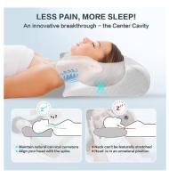 Memory Foam Cervical Pillow, 2 in 1 Ergonomic Contour Orthopedic Pillow, Neck Pain Relief, Contour Support Pillow, Neck Pillow, 1 Pack - details 4