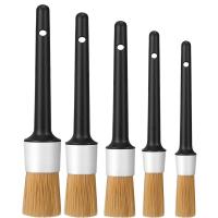 Set De 5 Pinceles De Detalle Para Coche Limpieza De Automóvil Pinceles Para Tablero Y Ruedas Material ABS Longitud 24cm - details 9