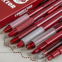 7-Pack De Bolígrafos Gel Ergonómicos Tinta Secado Rápido Negro Y Rojo Escritura Suave Tamaño Medio Para Uso Diario En Escuela Y Oficina - details 5