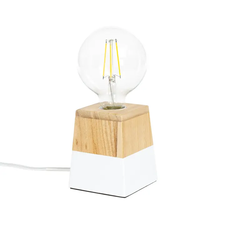 Ledkia Lámpara de Mesa de Madera Lakara Natural - 1