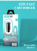 ANSTY Cargador De Coche Tipo-Micro USB 18W Con Cable De Carga Y Datos CAR-013 - details 0