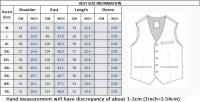 Traje Tres Piezas De Calidad Alta Con Rayas Y Color Sólido Estilo Coreano Traje Slim-fit Con Chaleco Y Pantalones Para Hombres - details 1