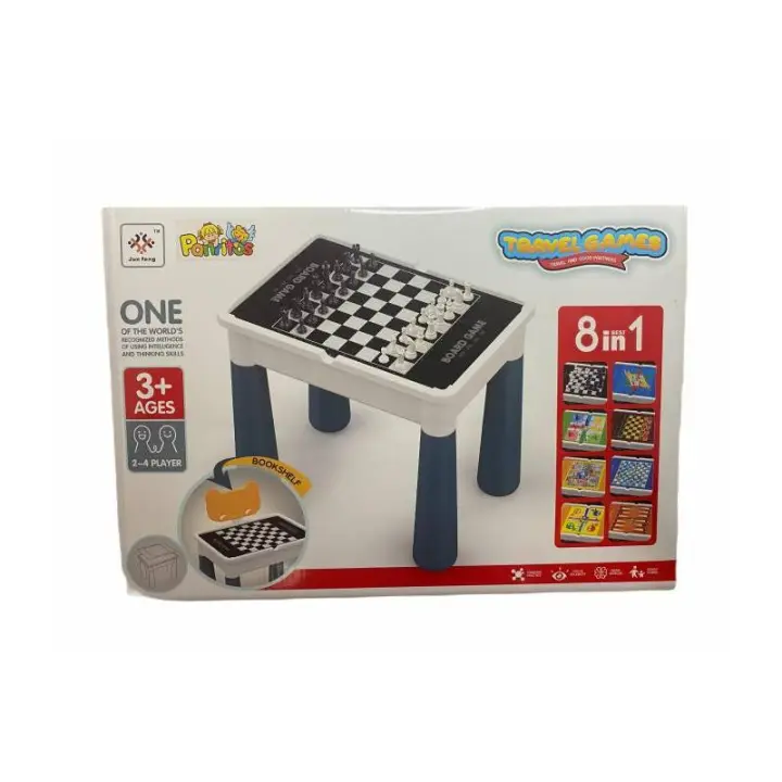 Mesa de Juegos 8 en 1 Panritos - Construida con Materiales Duraderos - 1