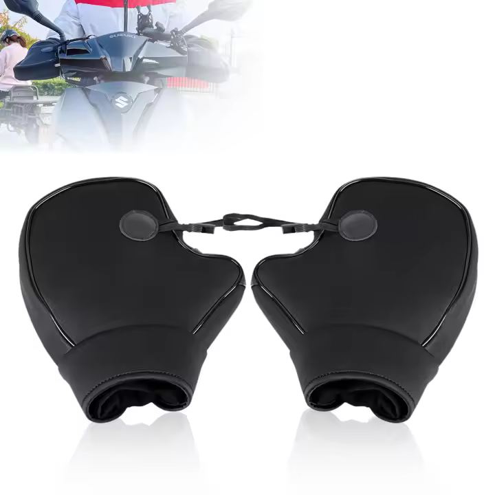 Abrigo a Prueba De Viento Para Motocicleta Bicicleta Scooter ATV UTV Abrigo De Manillar Guantes Cubierta De Pierna Caliente Otoño/Invierno - 1