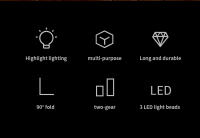 Lámpara De Trabajo LED Recargable Milwaukee 90 Grados Multifuncional Portátil Iluminación Eléctrica Para Camping Y Herramientas Eléctricas - details 1