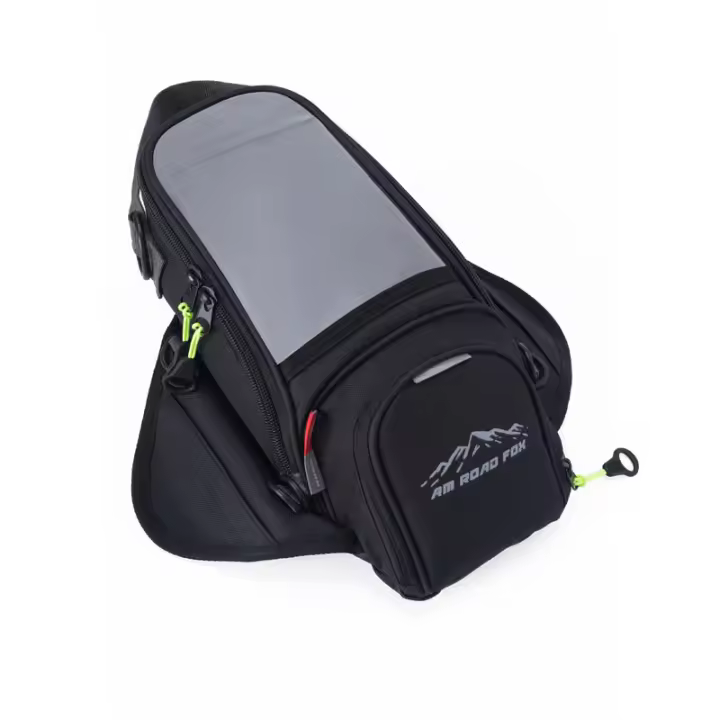 Bolsa De Tanque De Motocicleta Con Navegación Gran Capacidad Universal Magnética Fuerte Bolsa De Tanque Táctil Moto Bolsa De Combustible - 1