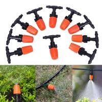 Kit De Riego Con Rojellones Automático Para Jardín 5M-20M Sistema De Mistificación Con Tubo PE 4/7 Y Conector - details 0