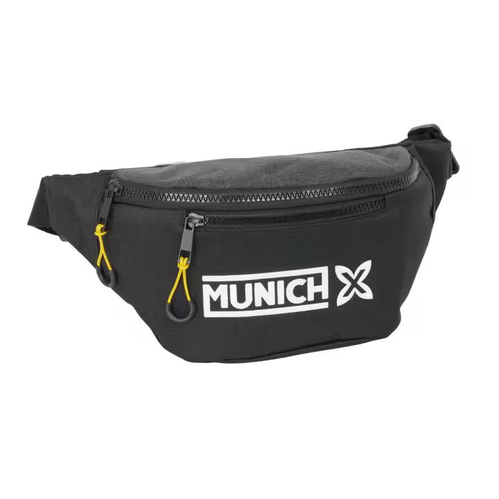 Riñonera Munich Topo Negro 23 x 12 x 9 cm - 1