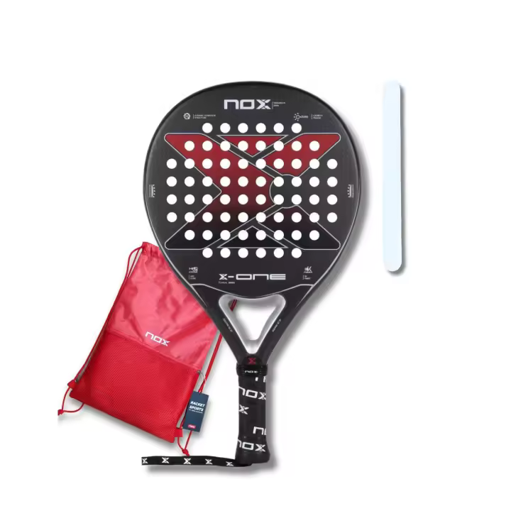 Pala de Pádel NOX X-ONE EVO Red 2023 + 1 Gymsack + 1 Protector Transparente - 1