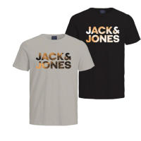 Jack & Jones Hombre Pack 2 Camisetas de Algodón de 160 grs logo estampado moda casual informal  REF 269969 - 284468 - details 4