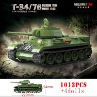 Bloques De Construcción Militar Sherman M4A3 Tanque Medio UK Churchill KV-1 Panzer IV T-34 Juguetes Educativos Para Niños Regalos Para Adultos - details 9