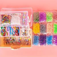 Juego De Joyería Arcoíris Tejido En Tres Capas Para Crear Pulseras Collares Accesorios Para Cabello Y Fundas De Móvil Kit De Manualidades Para Niñas - details 2