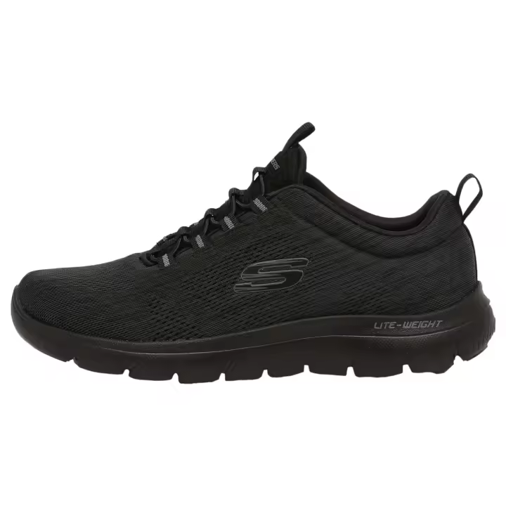 Calzado Skechers modelo Summits - Louvin en color Black Mesh/Pu/Trim - 1