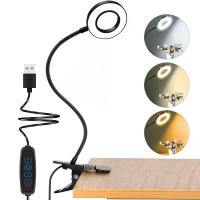 Lámpara De Escritorio Con 48 LEDs Luz De Lectura USB Ajustable En 3 Niveles Protección Ocular Gooseneck Flexible 360° Luz De Libro Para Cama - details 7