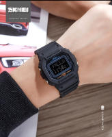 Reloj Digital Para Hombre SKMEI 1628 Estilo Militar Retro Deportivo Impermeable Con Pantalla LED Y Alarmas Resistente Al Choque - details 5